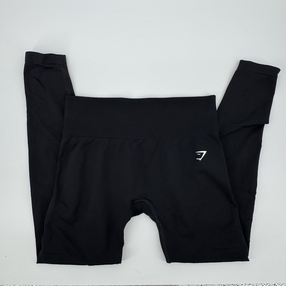 Gymshark Everyday Seamless Black High Waisted Leggings Women's Medium M Athletic
